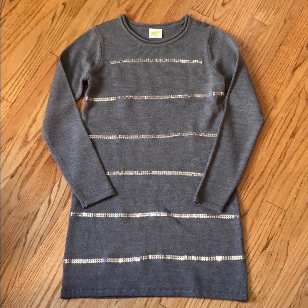 Crazy 8 gray dress with sequins size 14